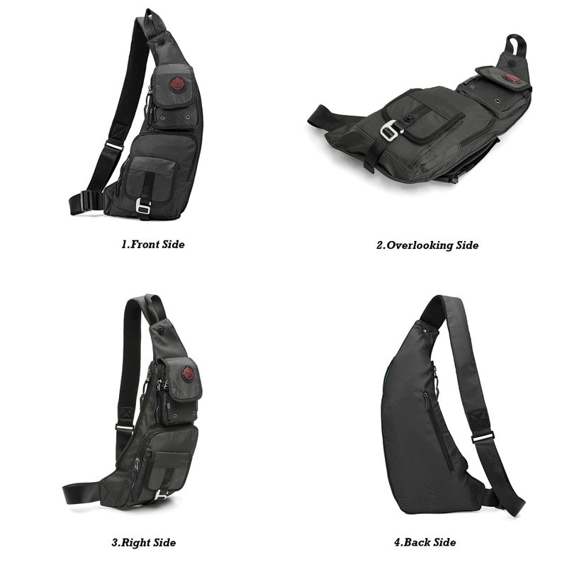 NICGID Sling Bag Chest Shoulder Backpack Crossbody Bags Casual Daypack for Men Women - Image 2